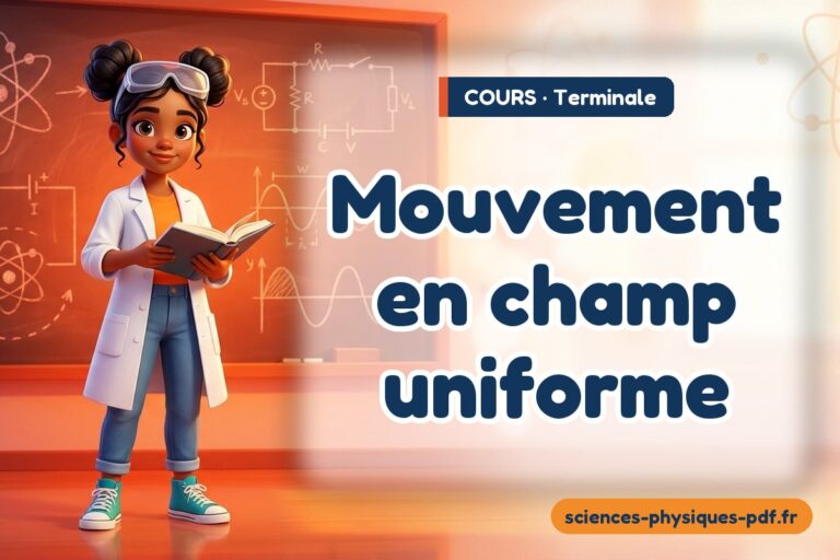 Mouvement en champ uniforme : cours de sciences physiques en terminale – PDF gratuit à télécharger et imprimer