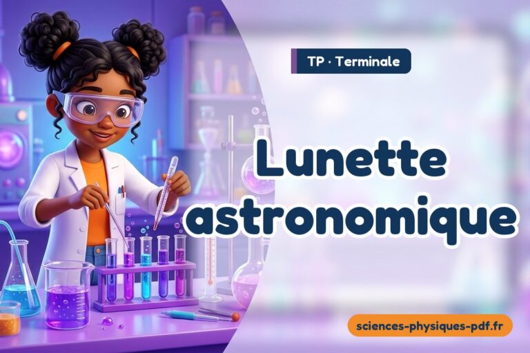 Lunette astronomique : TP de sciences physiques en terminale – PDF gratuit à télécharger et imprimer
