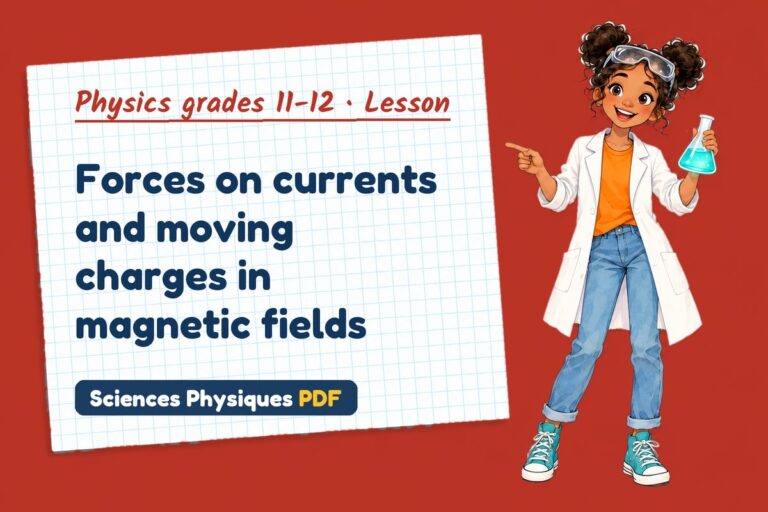 Magnetic fields notes and lesson for A Level physics (free PDF download)