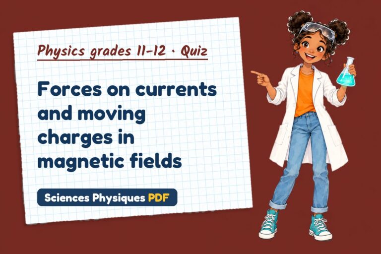 Magnetic fields quiz for A Level physics: 10 questions with answers