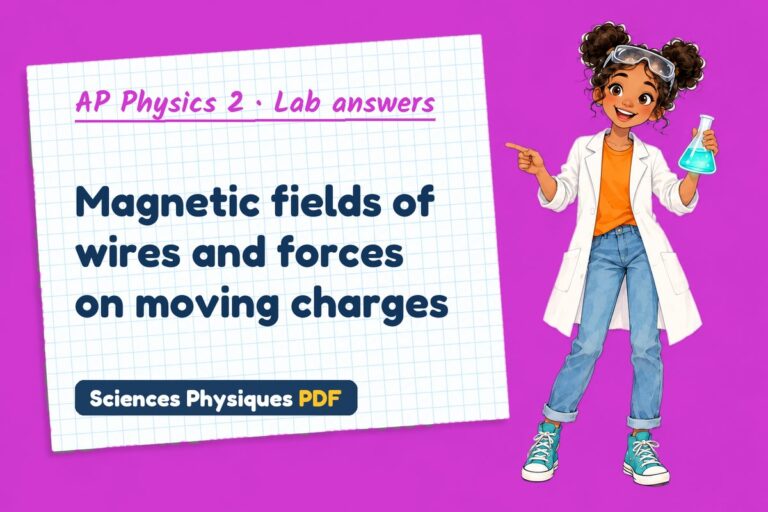 Magnetic force lab answers for AP Physics 2 (free PDF download)
