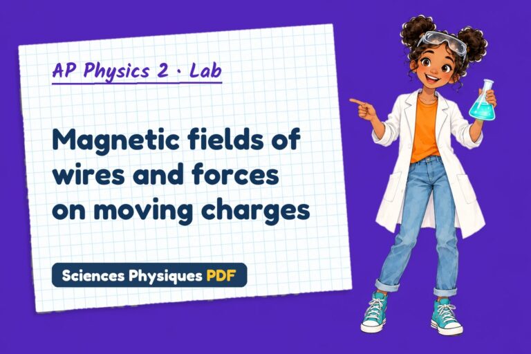 Magnetic force lab for AP Physics 2: practical with sample results (free PDF download)