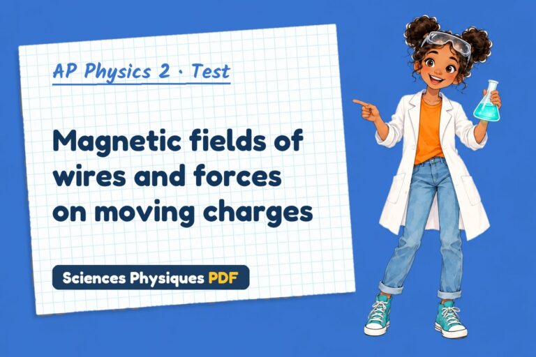Magnetic force test with answers for AP Physics 2 (free PDF download)