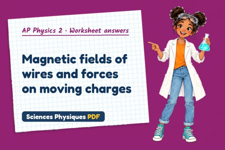 Magnetic force worksheet answers for AP Physics 2 (free PDF download)