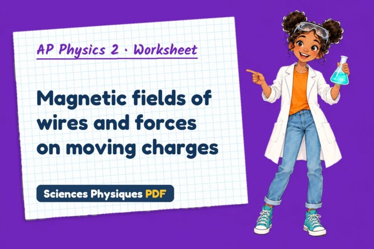 Magnetic force worksheet with answers for AP Physics 2 (free PDF download)