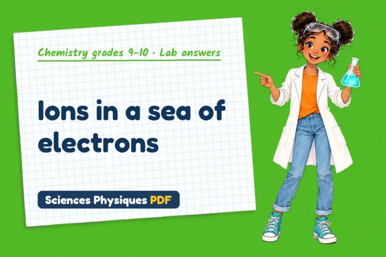 Metallic bonding lab answers for GCSE chemistry (free PDF download)