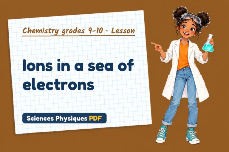 Metallic bonding notes and lesson for GCSE chemistry (free PDF download)