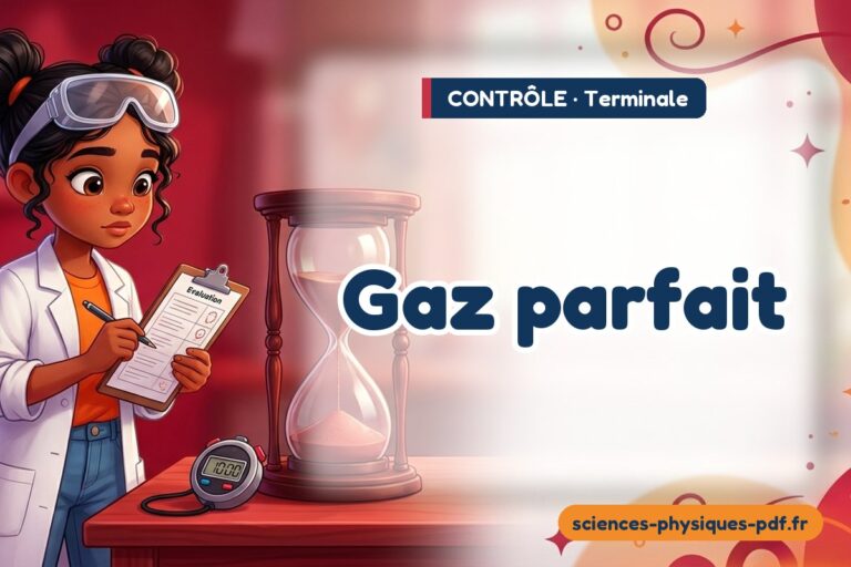 Gaz parfait : contrôle de sciences physiques en terminale – PDF gratuit à télécharger et imprimer
