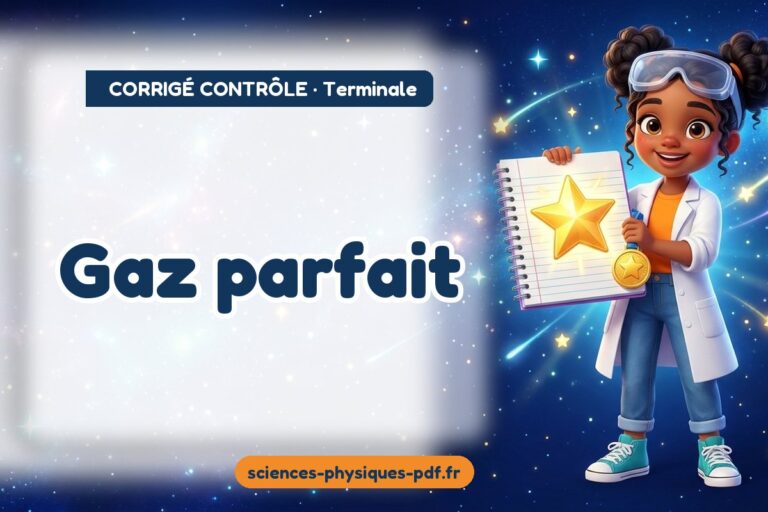 Gaz parfait : corrigé du contrôle de sciences physiques terminale – PDF gratuit à télécharger et imprimer
