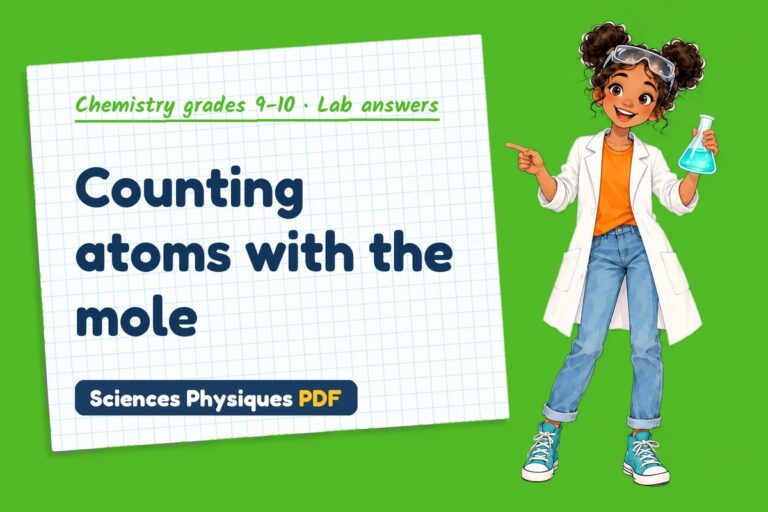 Mole calculations lab answers for GCSE chemistry (free PDF download)
