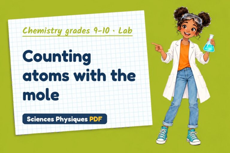 Mole calculations lab for GCSE chemistry: practical with sample results (free PDF download)