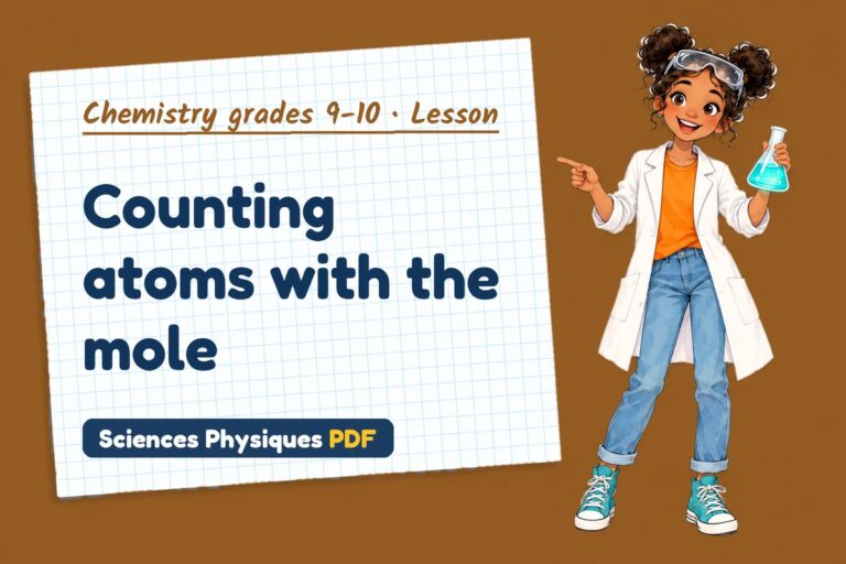 Mole calculations notes and lesson for GCSE chemistry (free PDF download)