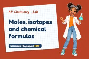 Moles, isotopes and chemical formulas
