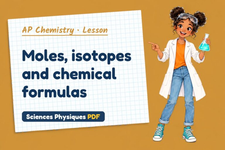 Mole concept notes and lesson for AP Chemistry (free PDF download)