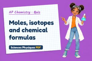 Moles, isotopes and chemical formulas