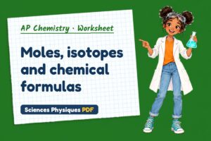 Moles, isotopes and chemical formulas
