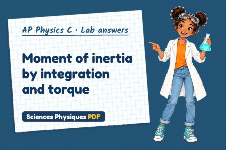 Moment of inertia lab answers for AP Physics C (free PDF download)