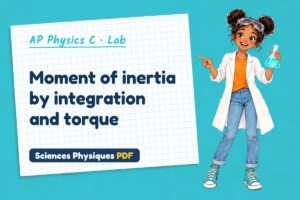 Moment of inertia by integration and torque