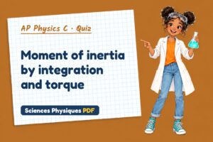 Moment of inertia by integration and torque