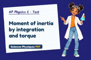Moment of inertia by integration and torque