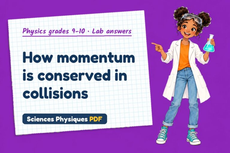 Momentum lab answers for GCSE physics (free PDF download)