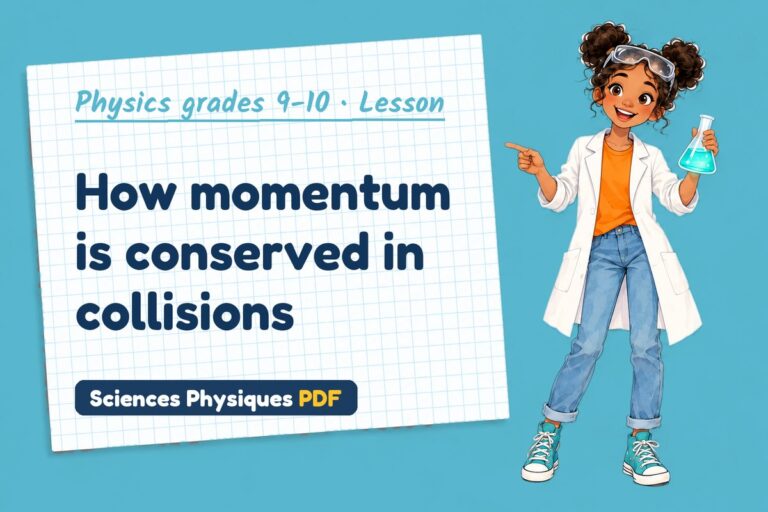Momentum notes and lesson for GCSE physics (free PDF download)
