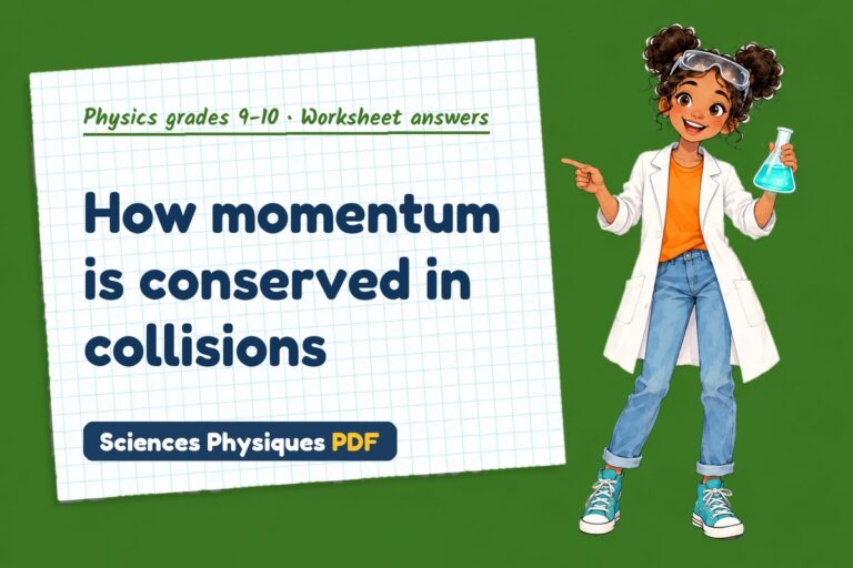 Momentum worksheet answers for GCSE physics (free PDF download)