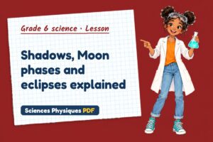 Shadows, Moon phases and eclipses explained