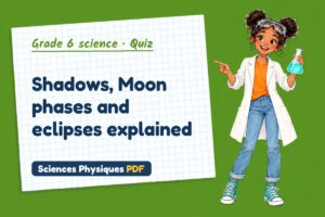 Shadows, Moon phases and eclipses explained
