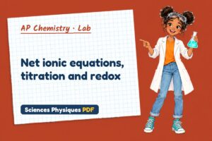 Net ionic equations, titration and redox