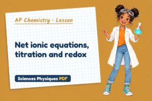 Net ionic equations, titration and redox