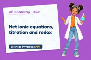 Net ionic equations, titration and redox