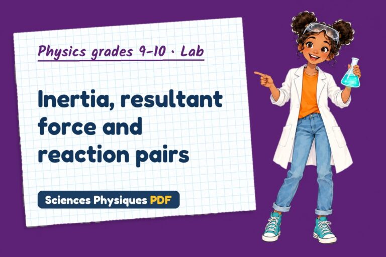 Newton’s laws lab for GCSE physics: practical with sample results (free PDF download)