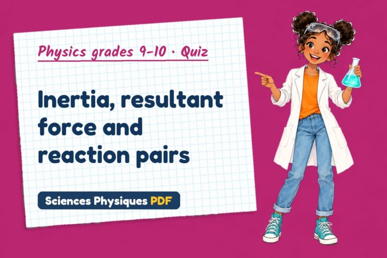 Newton’s laws quiz for GCSE physics: 10 questions with answers