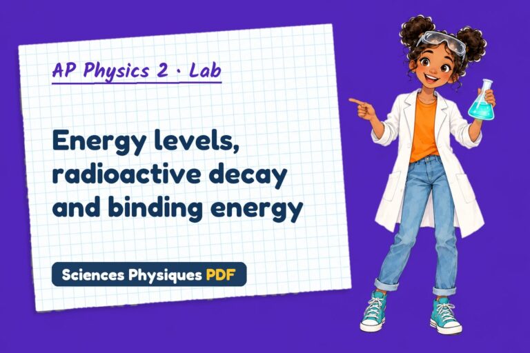 Nuclear decay lab for AP Physics 2: practical with sample results (free PDF download)