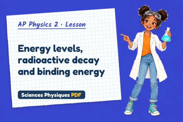 Nuclear decay notes and lesson for AP Physics 2 (free PDF download)