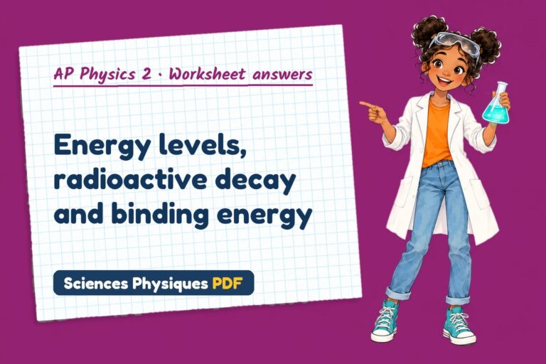 Nuclear decay worksheet answers for AP Physics 2 (free PDF download)