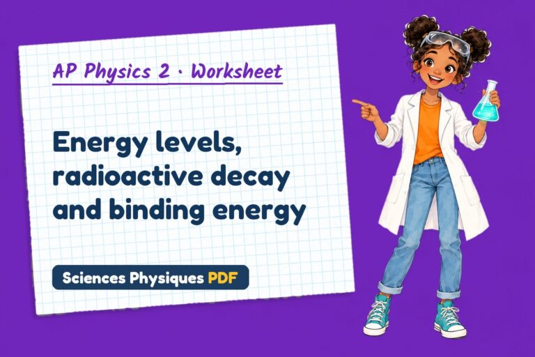 Nuclear decay worksheet with answers for AP Physics 2 (free PDF download)