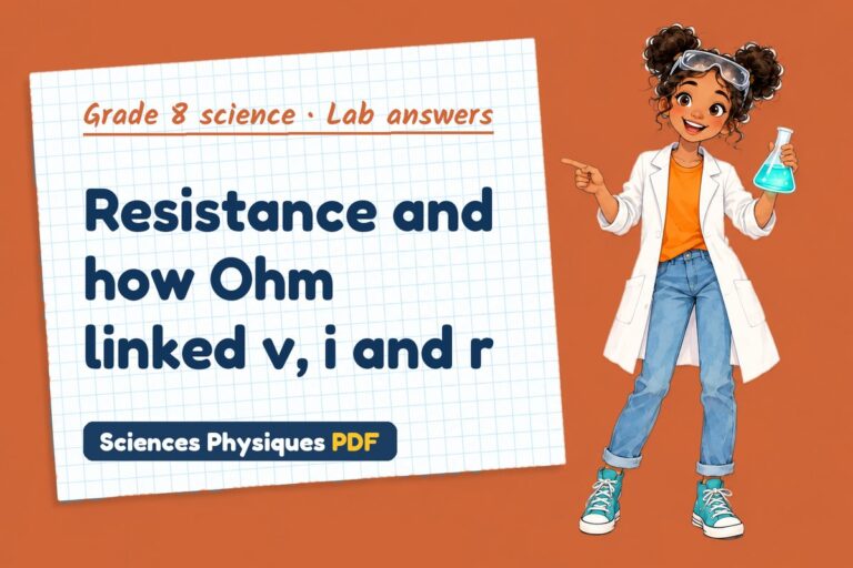 Ohm’s law lab answers for grade 8 science (free PDF download)