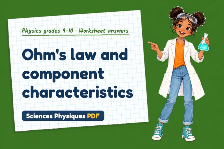 Ohm’s law worksheet answers for GCSE physics (free PDF download)