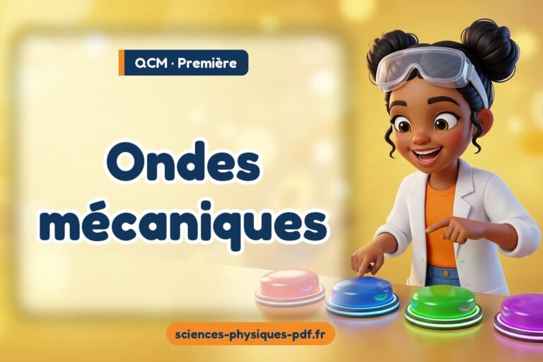 Ondes mécaniques : QCM de sciences physiques en première