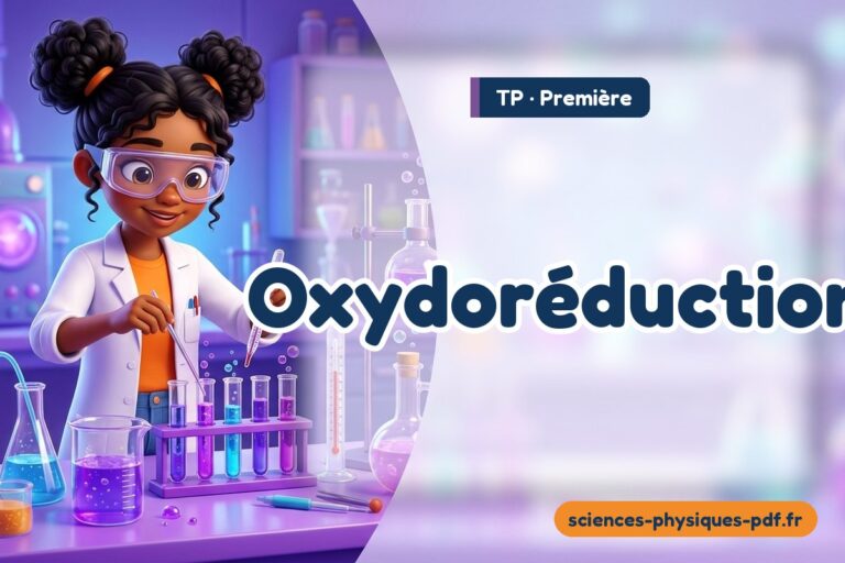 Oxydoréduction : TP de sciences physiques en première – PDF gratuit à télécharger et imprimer