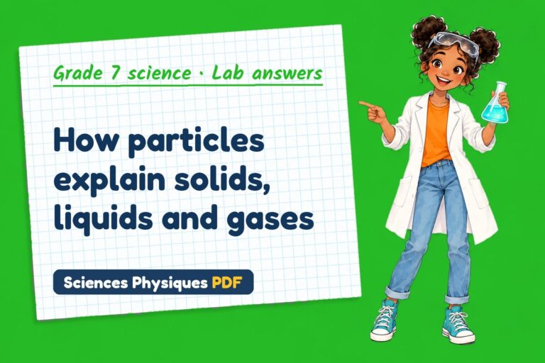 Particle model lab answers for grade 7 science (free PDF download)