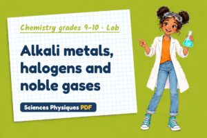 Alkali metals, halogens and noble gases