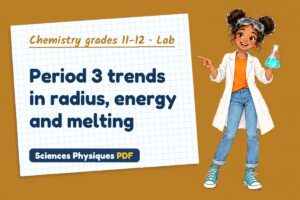Period 3 trends in radius, energy and melting