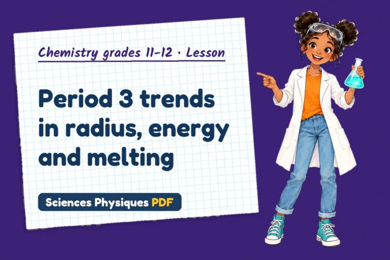 Periodicity notes and lesson for A Level chemistry (free PDF download)