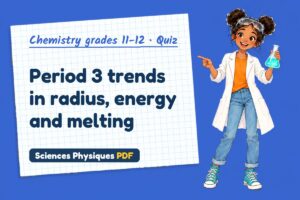 Period 3 trends in radius, energy and melting