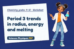 Period 3 trends in radius, energy and melting