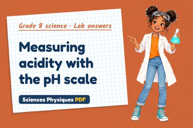 PH scale lab answers for grade 8 science (free PDF download)