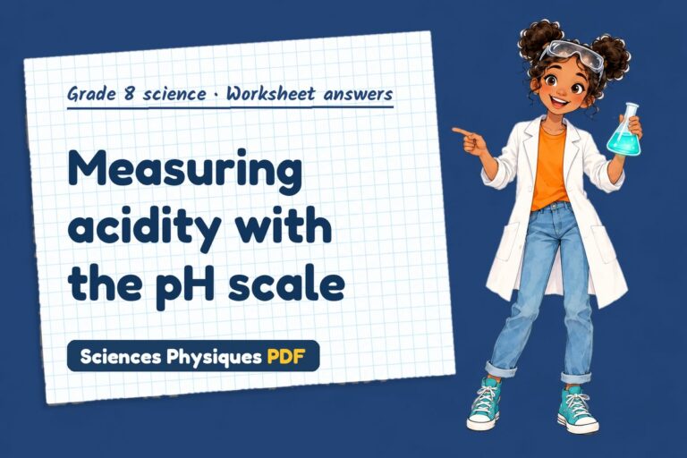 PH scale worksheet answers for grade 8 science (free PDF download)